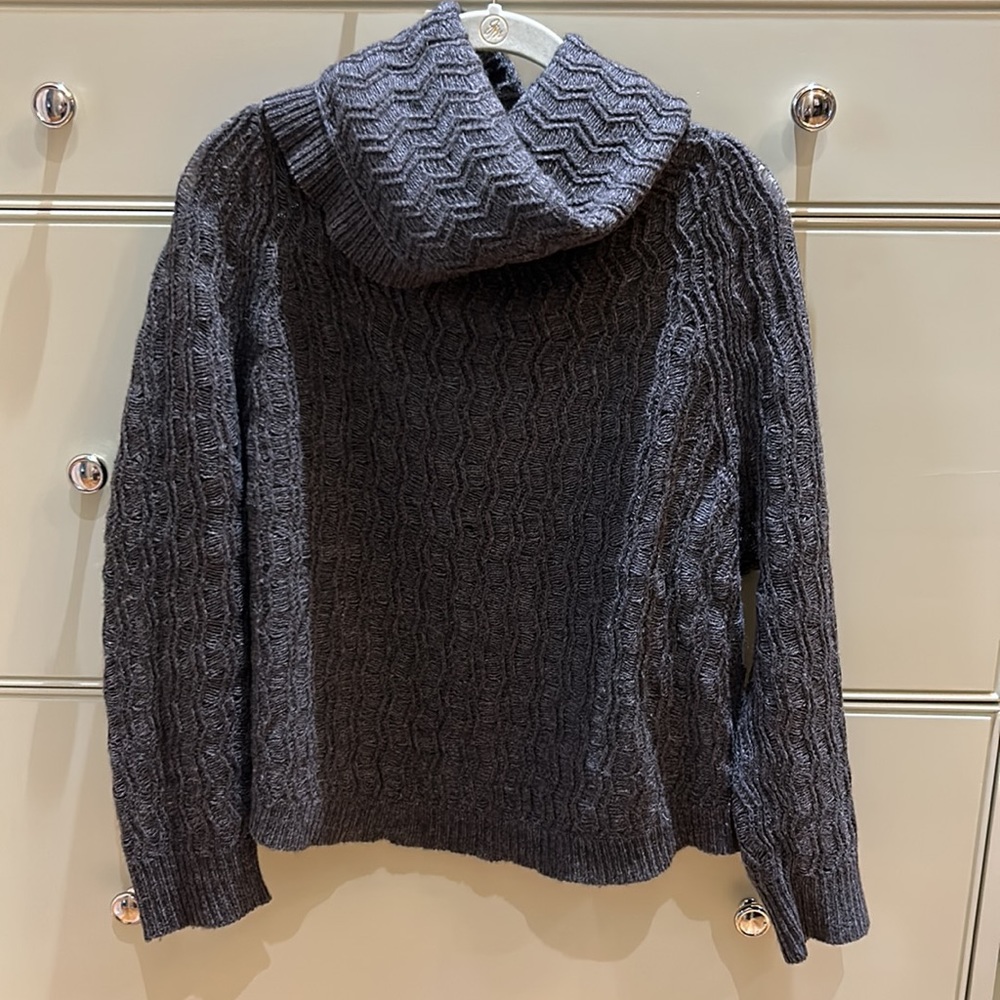 Inhabit dark grey cowl neck sweater